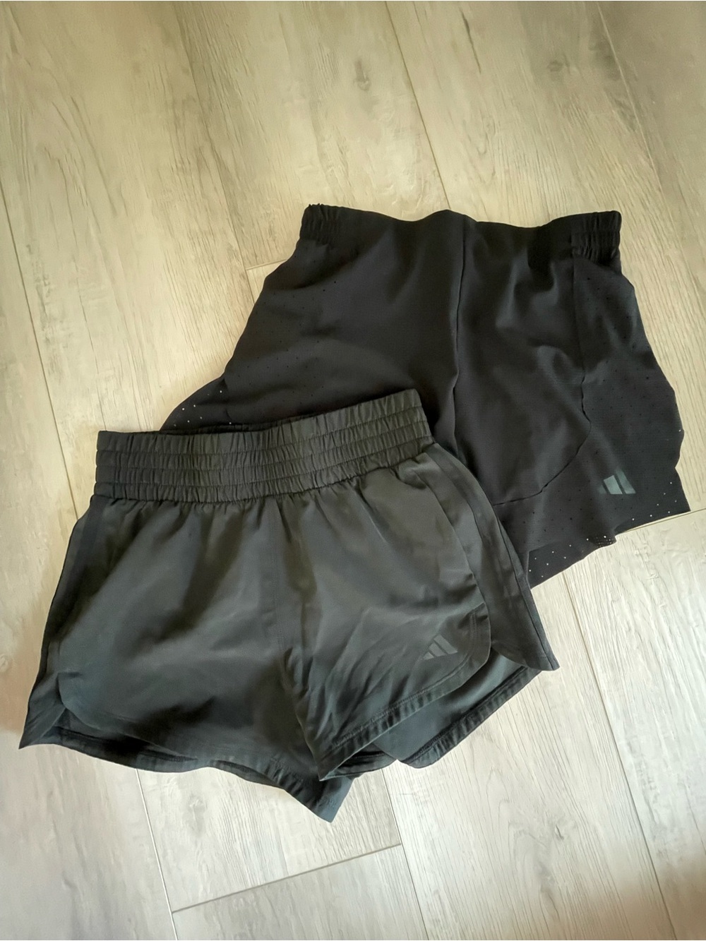 2 adidas Women's Black Athletic Shorts